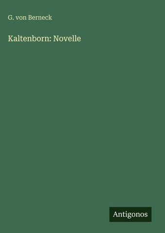 Kaltenborn: Novelle