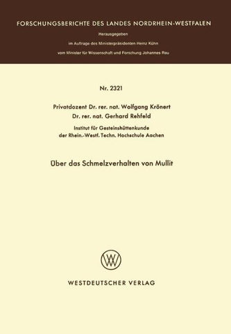 Über das Schmelzverhalten von Mullit