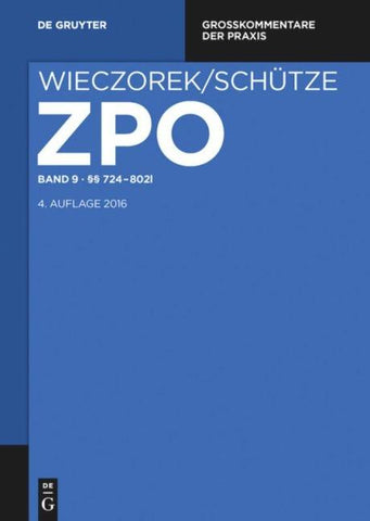 Zivilprozessordnung und Nebengesetze / §§ 724-802l