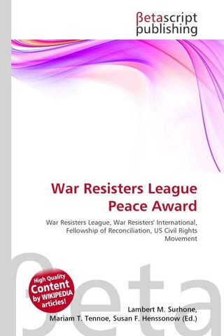 War Resisters League Peace Award