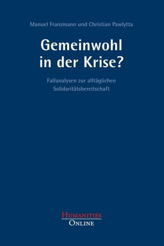 Gemeinwohl in der Krise?