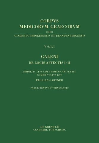 Galeni De locis affectis I–II
