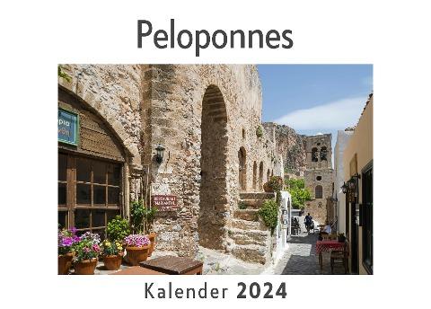 Peloponnes (Wandkalender 2024, Kalender DIN A4 quer, Monatskalender im Querformat mit Kalendarium, Das perfekte Geschenk)