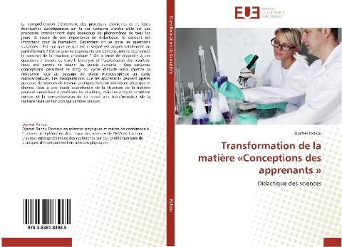 Transformation de la matière 'Conceptions des apprenants '