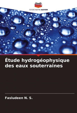 Étude hydrogéophysique des eaux souterraines
