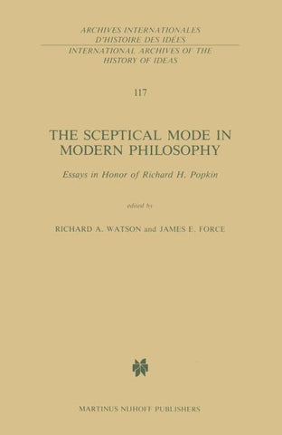 The Sceptical Mode in Modern Philosophy