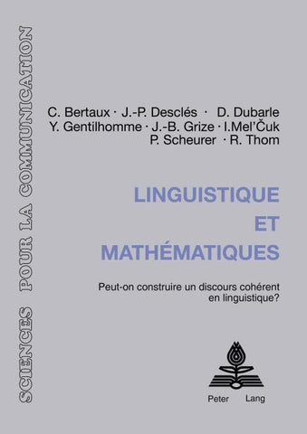 Linguistique et mathématiques