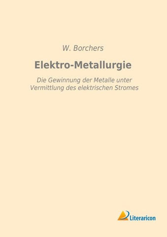 Elektro-Metallurgie