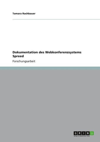Dokumentation des Webkonferenzsystems Spreed