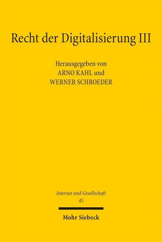 Recht der Digitalisierung III