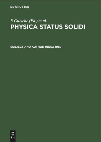 Subject and Author Index 1989