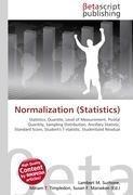Normalization (Statistics)