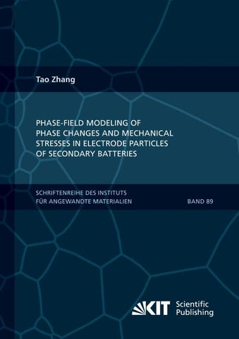 Phase-field Modeling of Phase Changes and Mechanical Stresses in Electrode Particles of Secondary Batteries