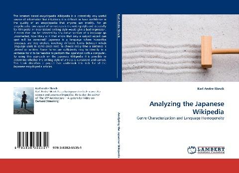Analyzing the Japanese Wikipedia