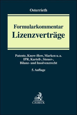 Formularkommentar Lizenzverträge