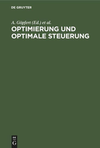Optimierung und optimale Steuerung