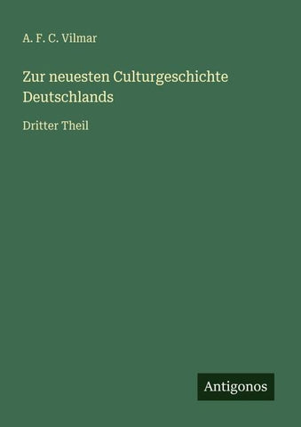 Zur neuesten Culturgeschichte Deutschlands