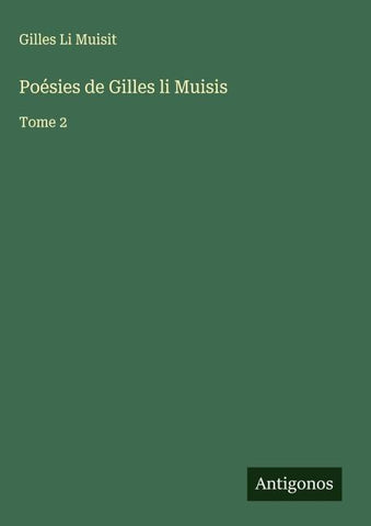 Poésies de Gilles li Muisis