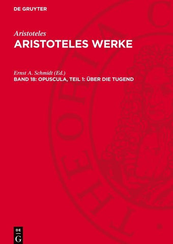 Opuscula, Teil 1: Über die Tugend