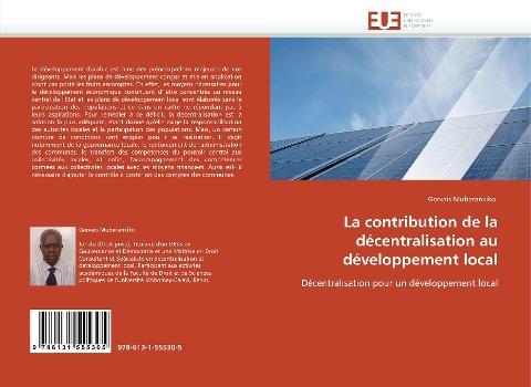 La contribution de la décentralisation au développement local