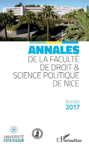 Annales de la faculté de droit et science politique de Nice