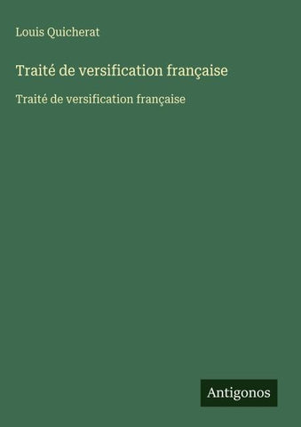 Traité de versification française
