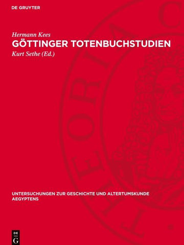 Göttinger Totenbuchstudien