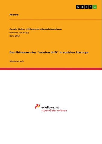 Das Phänomen des "mission drift" in sozialen Start-ups