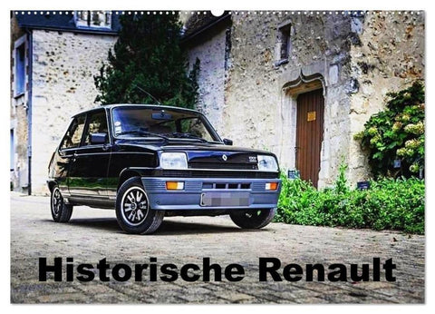 Historische Renault (Wandkalender 2026 DIN A2 quer), CALVENDO Monatskalender