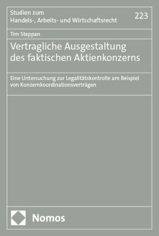 Vertragliche Ausgestaltung des faktischen Aktienkonzerns