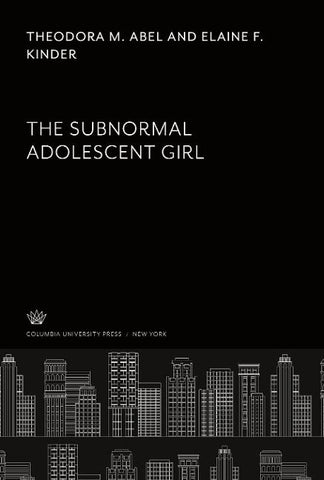 The Subnormal Adolescent Girl