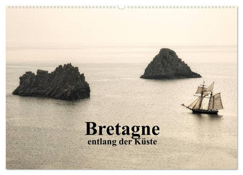 Bretagne entlang der Küste (Wandkalender 2026 DIN A2 quer), CALVENDO Monatskalender
