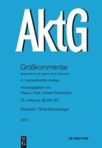 Aktiengesetz / §§ 256, 257