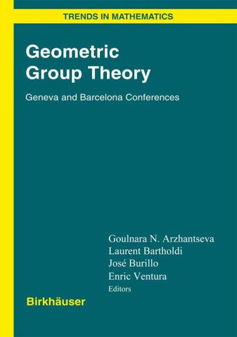 Geometric Group Theory