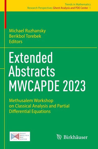 Extended Abstracts MWCAPDE 2023