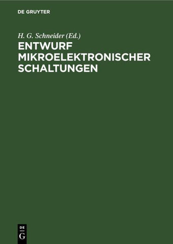 Entwurf mikroelektronischer Schaltungen