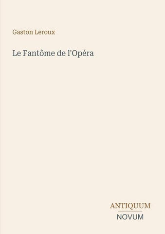 Le Fantôme de l'Opéra