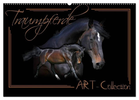 Traumpferde-ART-Collection (Wandkalender 2026 DIN A2 quer), CALVENDO Monatskalender