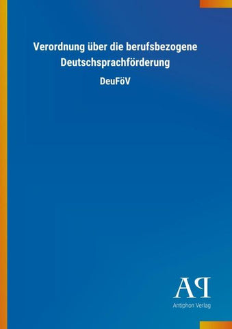 Verordnung über die berufsbezogene Deutschsprachförderung