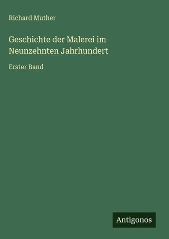 Geschichte der Malerei im Neunzehnten Jahrhundert