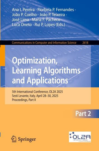 Optimization, Learning Algorithms and Applications