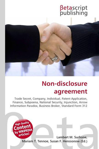 Non-disclosure agreement