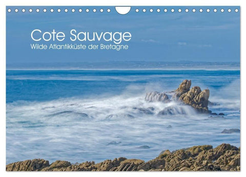 Cote Sauvage. Wilde Atlantikküste der Bretagne. (Wandkalender 2026 DIN A4 quer), CALVENDO Monatskalender