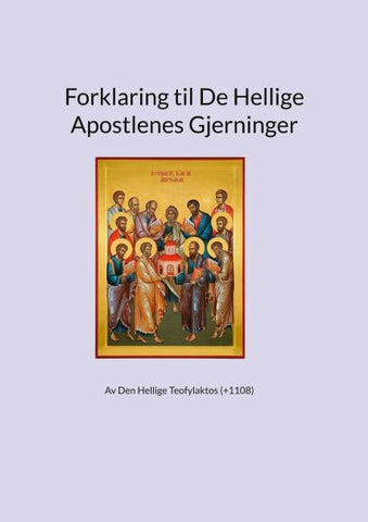 Forklaring til De Hellige Apostlenes Gjerninger