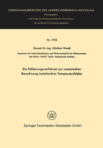 Ein Näherungsverfahren zur numerischen Berechnung instationärer Temperaturfelder