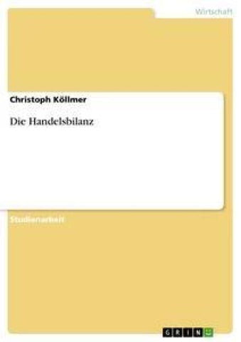 Die Handelsbilanz