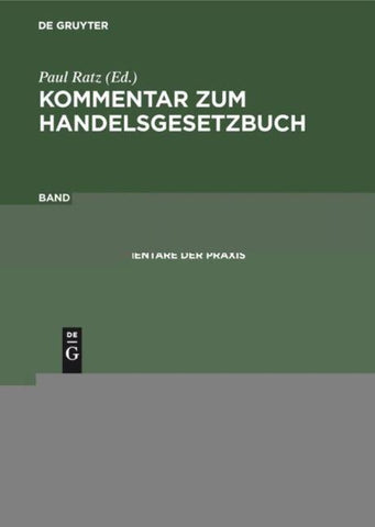 Kommentar zum Handelsgesetzbuch / §§ 383–460