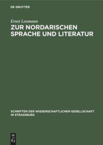 Zur nordarischen Sprache und Literatur