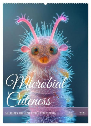 Microbial Cuteness (Wall Calendar 2026 DIN A2 portrait), CALVENDO 12 Month Wall Calendar