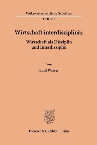 Wirtschaft interdisziplinär.